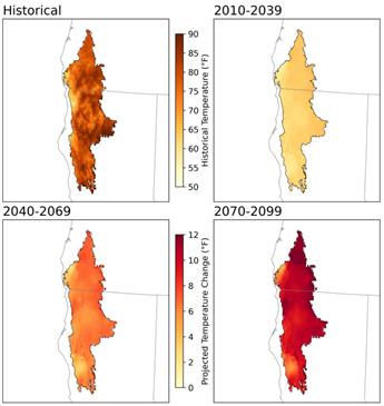 Figure 1 Model median historical (1950-2010)
